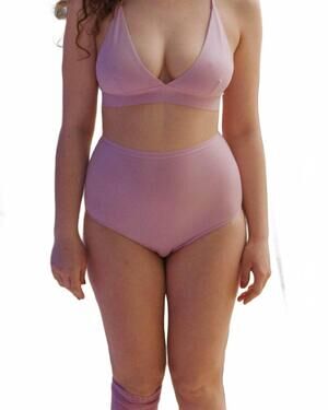 NEW BASERANGE highwaist bell panty pants in doro pink